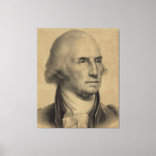Lienzo Ilustracion del retrato de George Washington del