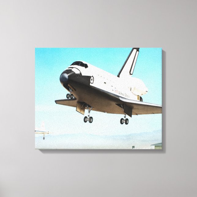 Lienzo Ilustracion digital del transbordador espacial (Anverso)