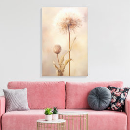 Lienzo Ilustracion Dreamy Dandelion