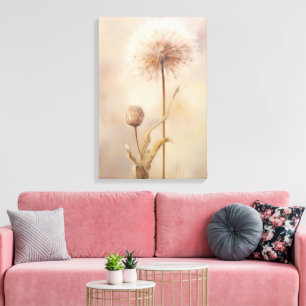 Lienzo Ilustracion Dreamy Dandelion