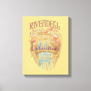 Lienzo Ilustración en acuarela de la Hermandad de Rivende