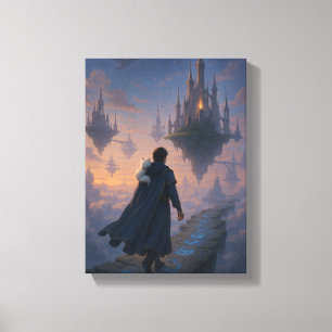 Lienzo Ilustracion Ethereal Sky City