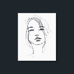 Lienzo Ilustracion Fashion Face<br><div class="desc">¿Buscas clases en tu articulación? Esta encantadora dama de moda puede hacer el truco.</div>