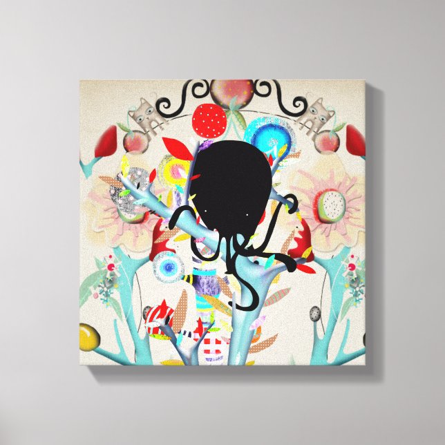 Lienzo Ilustracion infantil Rupydetequila 2014 (Anverso)