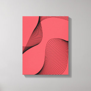 Lienzo Ilustracion moderno, elegante, moderno y ondulado