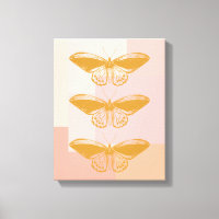 Ilustracion natural de mariposa en rosa | Cuta