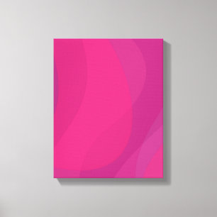 Lienzo Ilustracion ondulado urbano rosa, moderno, fresco