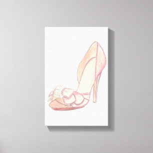 Lienzo Ilustracion original del zapato de Badgley Mischka