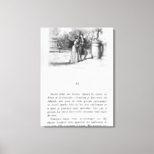 Lienzo Ilustracion para 'El Rojo y el Negro'