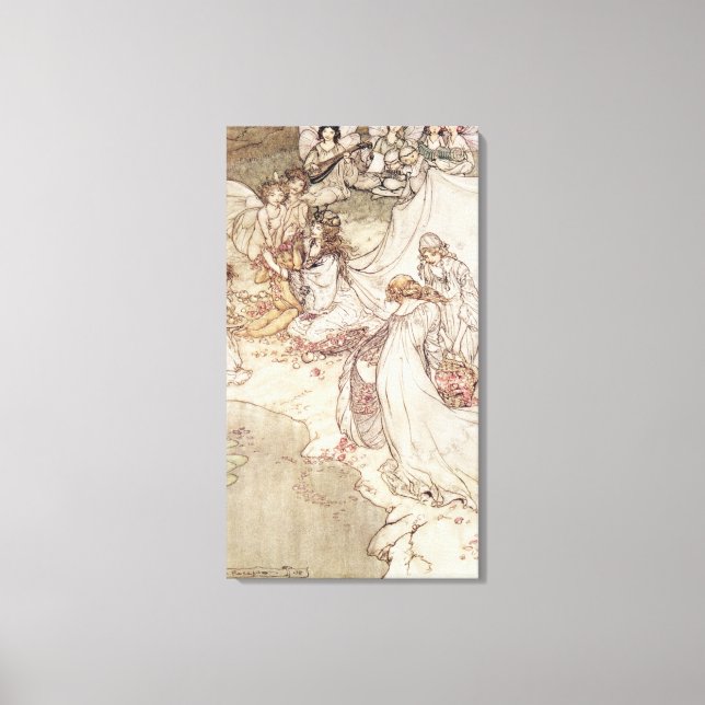 Lienzo Ilustracion para un cuento de hadas (Anverso)