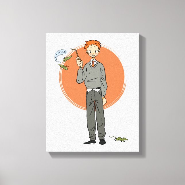 Lienzo Ilustracion Ron Weasley "Eat Slugs" (Anverso)