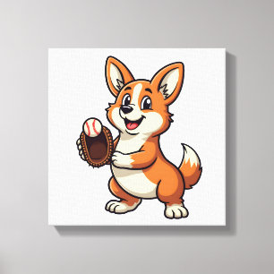 Lienzo Ilustración vectorial de dibujos animados de catch