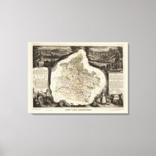 Lienzo Ilustraciones de margen