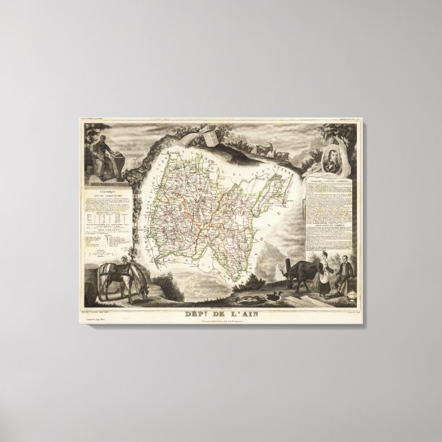 Lienzo Ilustraciones, paisajes (Anverso)