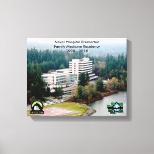 Lienzo Imagen 14" del hospital x 11" (lona)