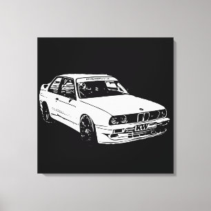 Lienzo Imagen BMW E30 del vector