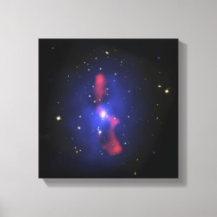Lienzo Imagen compuesta de un racimo de la galaxia