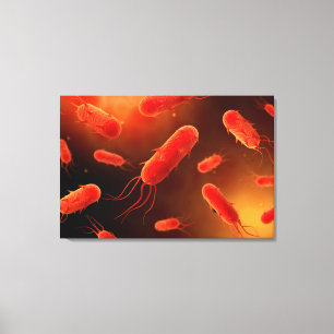 Lienzo Imagen Conceptual De Flagellate Bacterium 1