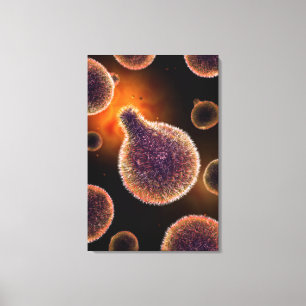Lienzo Imagen Conceptual Del Plasmodium Que Provoca La Ma