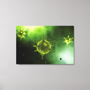 Lienzo Imagen Conceptual Del Virus Común