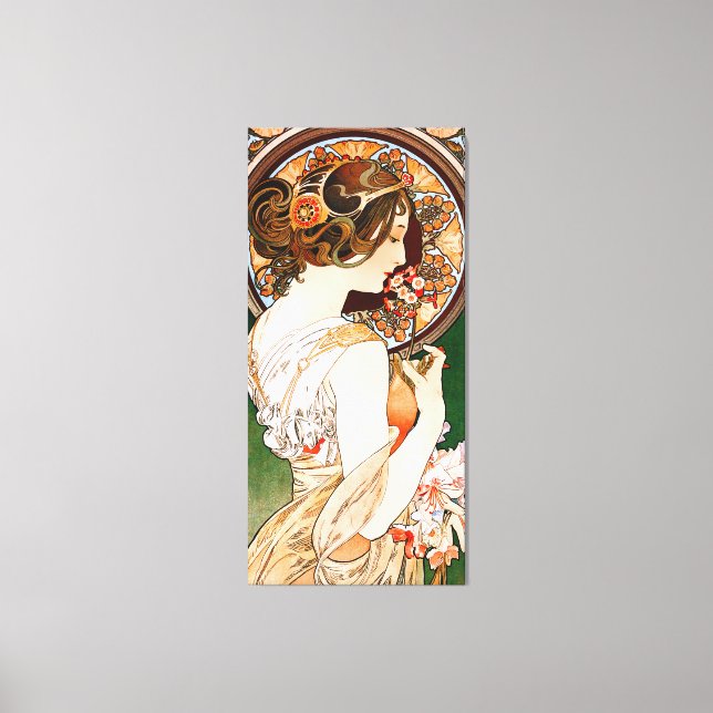 Lienzo Imagen de Alphonse Mucha (Anverso)