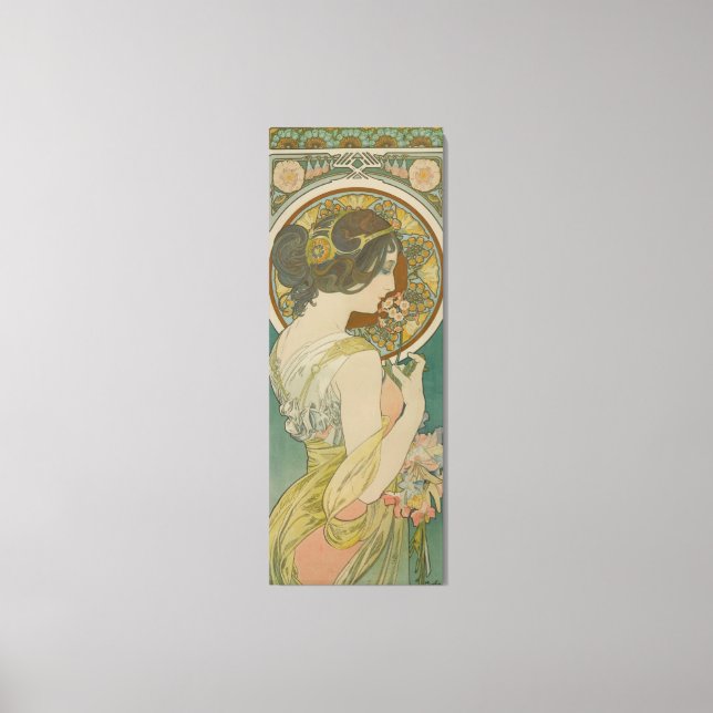 Lienzo Imagen de Alphonse Mucha (Anverso)