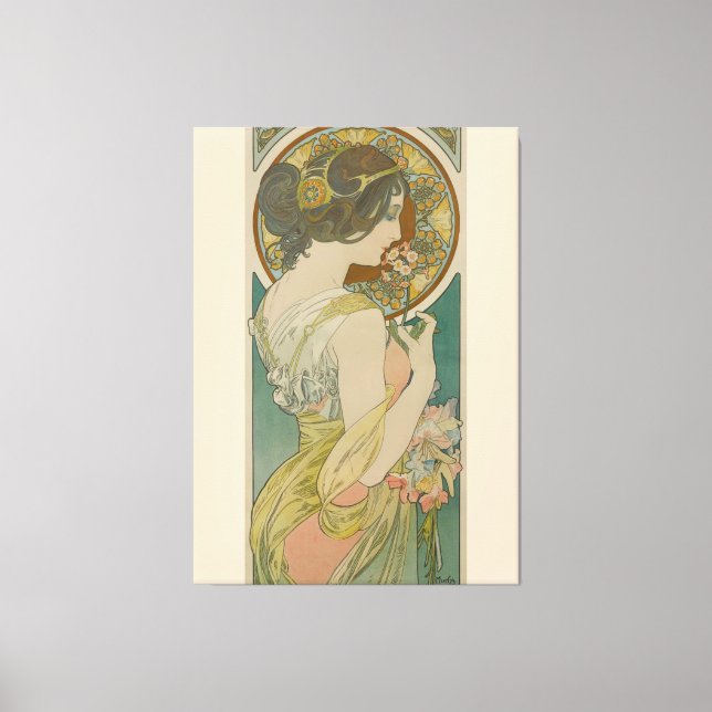 Lienzo Imagen de Alphonse Mucha (1899) (Anverso)