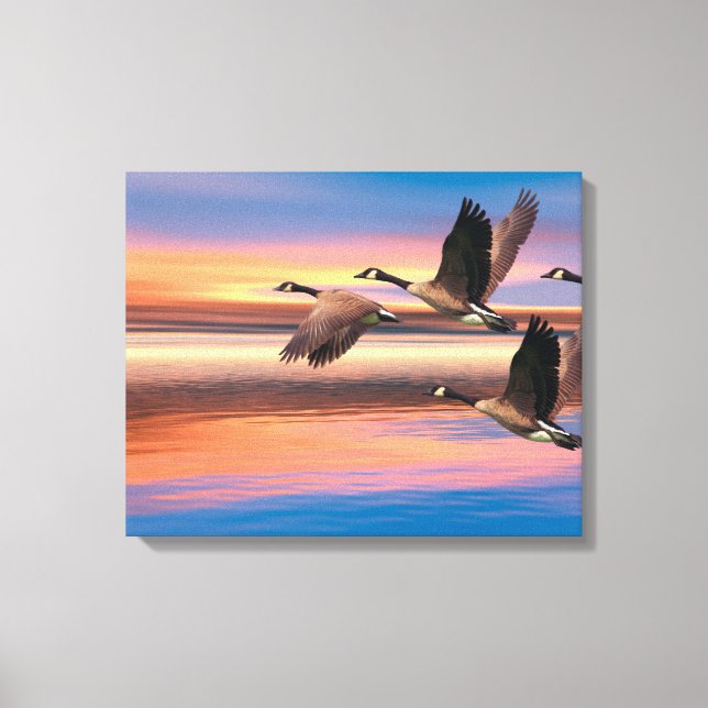 Lienzo Imagen de Canadá en Geese para Canvas Art (Anverso)