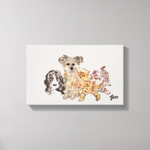 Lienzo Imagen De Canvas: Amor A Los Mascotas