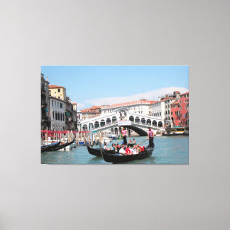 Lienzo Imagen de canvas del canal de Venecia