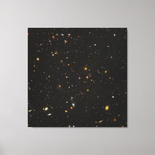 Lienzo Imagen de espacio de campo ultraprofundo Hubble