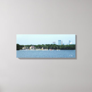 Lienzo Imagen de lienzo: Skyline Lake Harriet y Minneapol