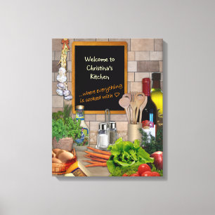 Lienzo Imagen de personalizable para su cocina