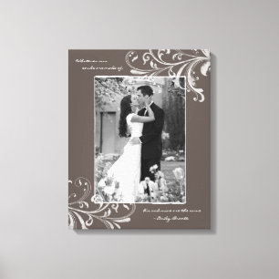 Lienzo Imagen de plantilla de foto de retrato de flores b