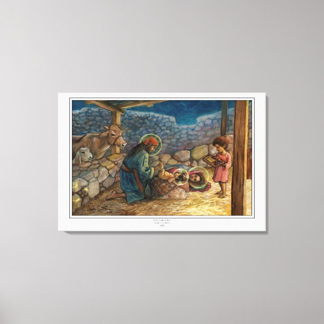 Lienzo Imagen de tela extendida de "Sagrada Familia en re (Anverso)