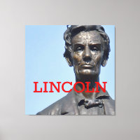 Imagen de tela extendida del presidente Lincoln