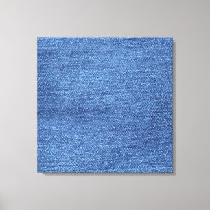 Lienzo Imagen de textura de mezclilla blanca azul