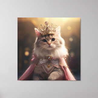 Lienzo Imagen del gato Princess para decorar