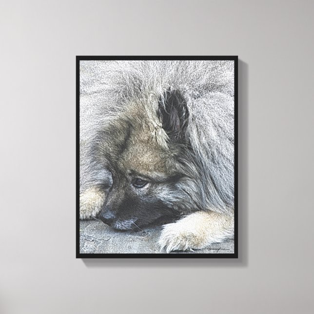 Lienzo Imagen digital titulada "En paz con el mundo" (Anverso)