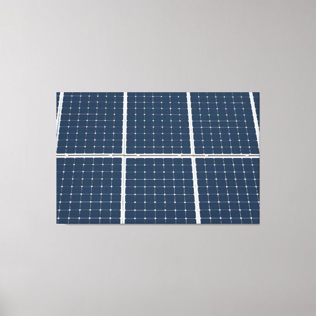 Lienzo Imagen divertida de un panel de energía solar (Anverso)