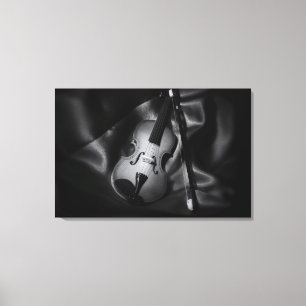 Lienzo Imagen en blanco y negro de una viola