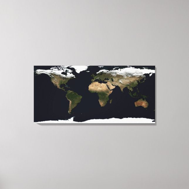 Lienzo Imagen global de nuestro mundo (Anverso)