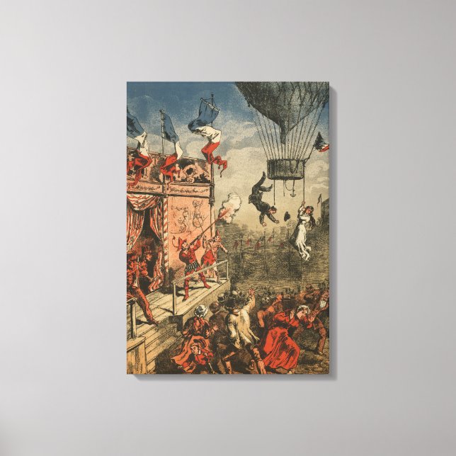 Lienzo Imagen Humorística De Un Perforador Teatral (Anverso)