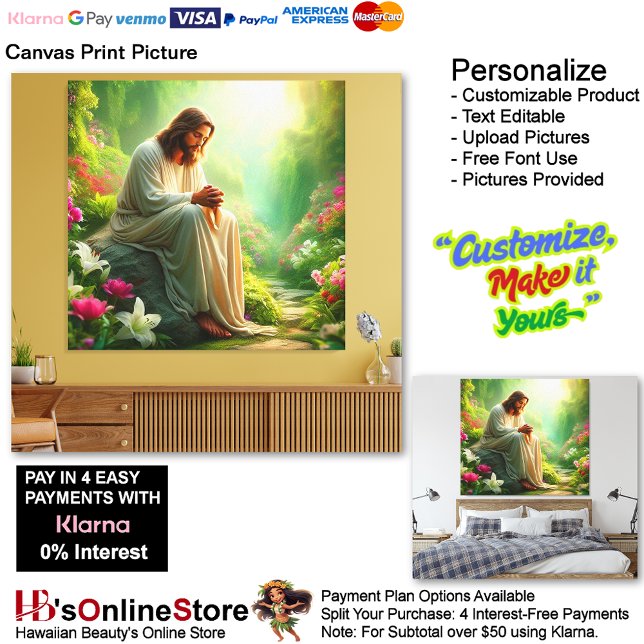 Lienzo Imagen impresa de Jesús Canvas 10 (Jesus Praying Nature Biblical Canvas Print Picture 10.
)