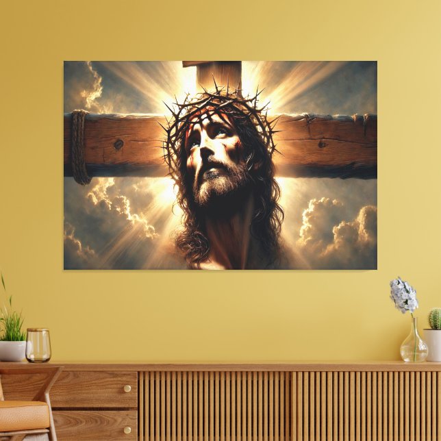 Lienzo Imagen impresa de Jesús Canvas 11 (Insitu (Sala de estar))