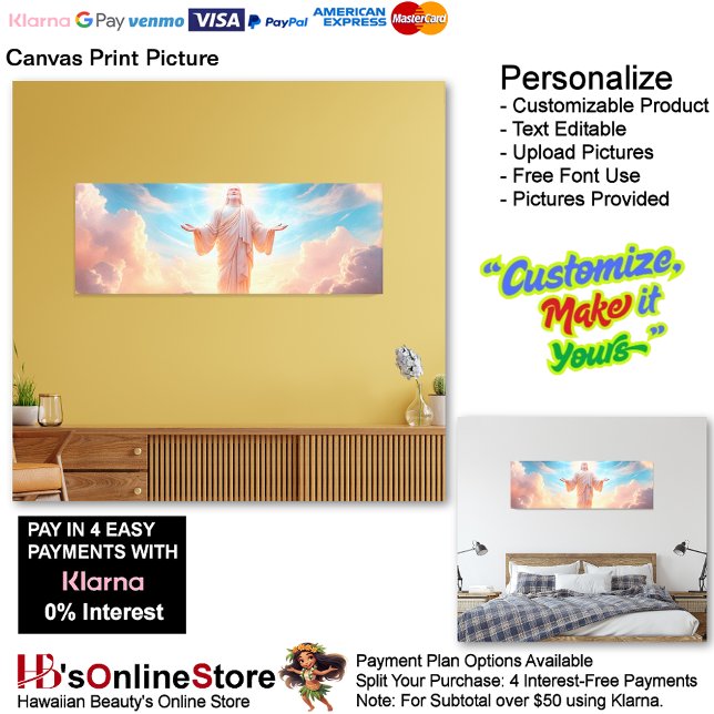 Lienzo Imagen impresa de Jesús Canvas 23 (Jesus Beautiful Clouds Rising Canvas Print Picture 23.)