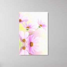 Lienzo Imagen personalizada y acuarela de flor rosa