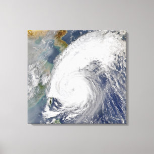 Lienzo Imagen por satélite de un tifón