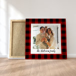 Lienzo Imagen Y Nombre Personal Del Búfalo Rojo<br><div class="desc">Disfrute del mundo del estilo atemporal gracias a nuestros productos personalizados de Red Buffalo Plaid en Zazzle! Ya sea que esté buscando añadir un toque de encanto rústico a su vida o buscando el regalo perfecto, nuestra colección tiene algo para todos. Descubra el encanto perdurable de Red Buffalo Plaid y...</div>