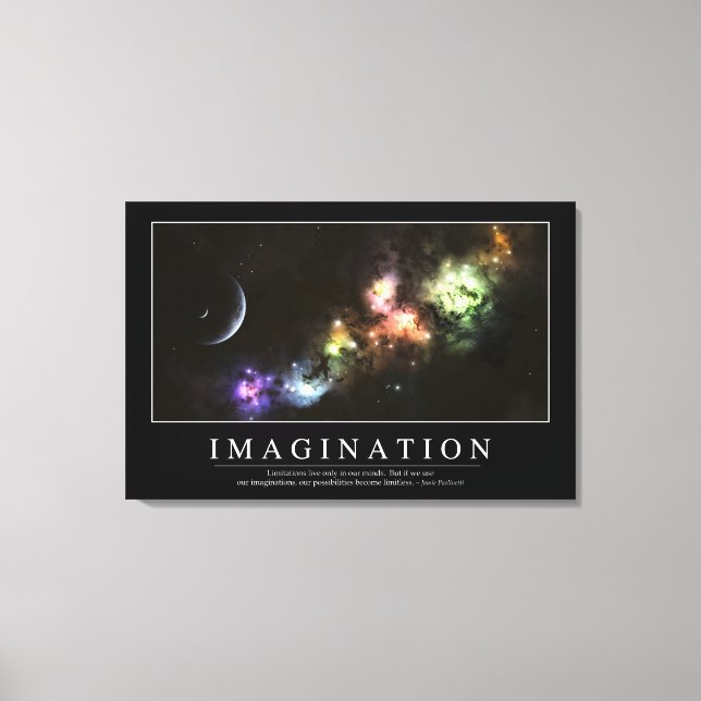 Lienzo Imaginación: cita Inspiradora (Anverso)